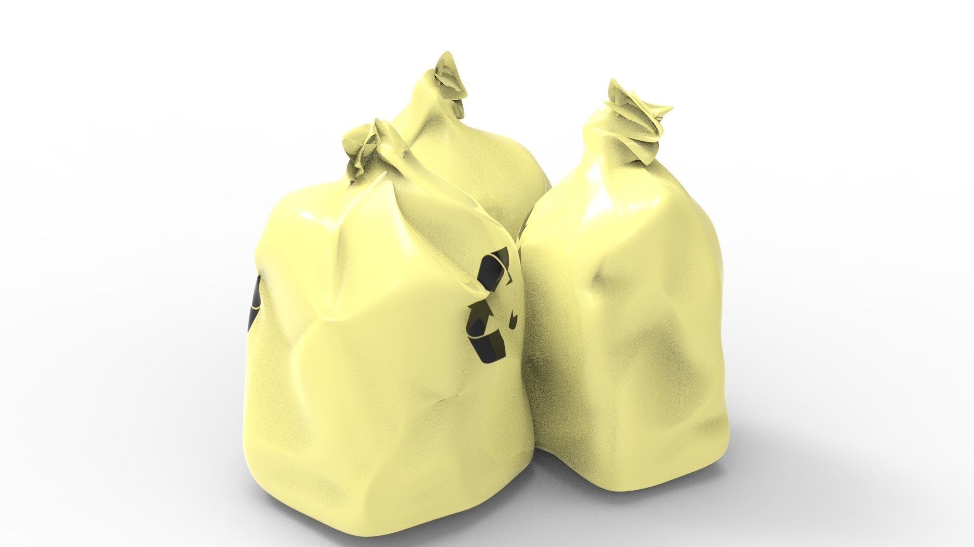 RUBBISH YELLOW 3D model_16