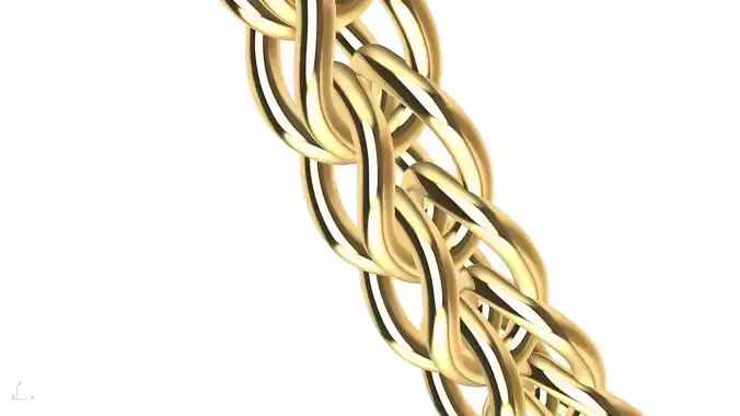 2 sizes foxtail chain stl verified 