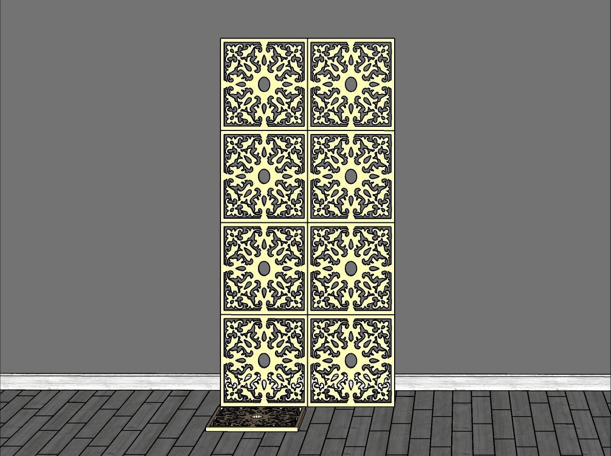 Decorative Panels Pack 5 3D Model Collection_30