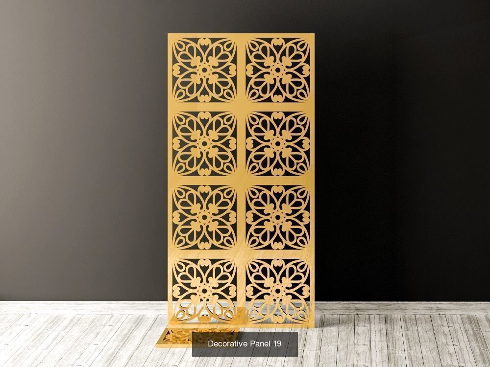 Decorative Panels Pack 5 3D Model Collection_3