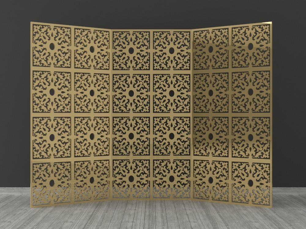 Decorative Panels Pack 5 3D Model Collection_35