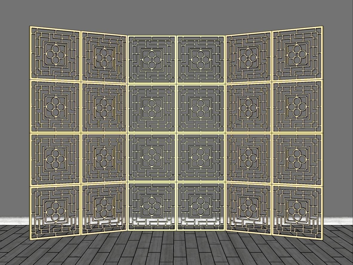 Decorative Panels Pack 5 3D Model Collection_12