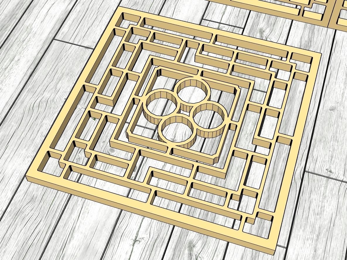 Decorative Panels Pack 5 3D Model Collection_10