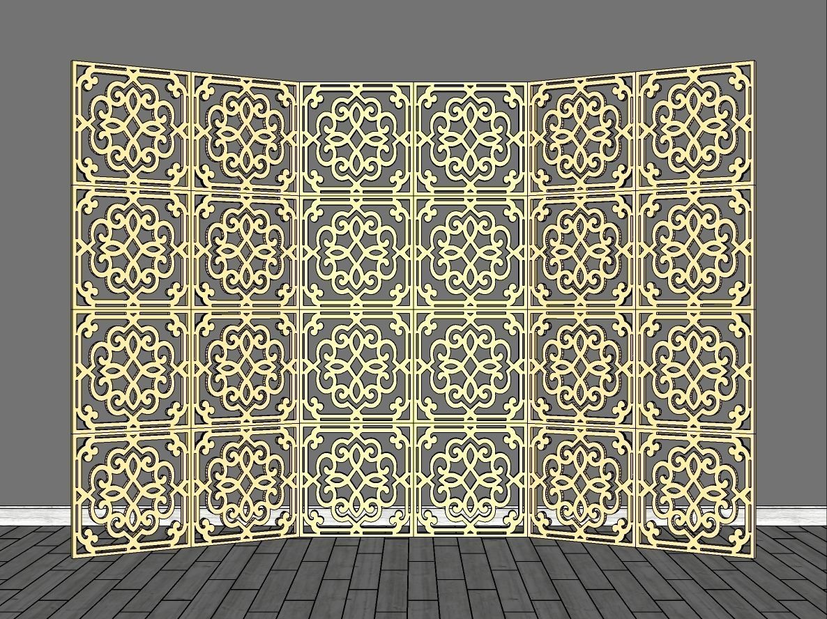 Decorative Panels Pack 5 3D Model Collection_28