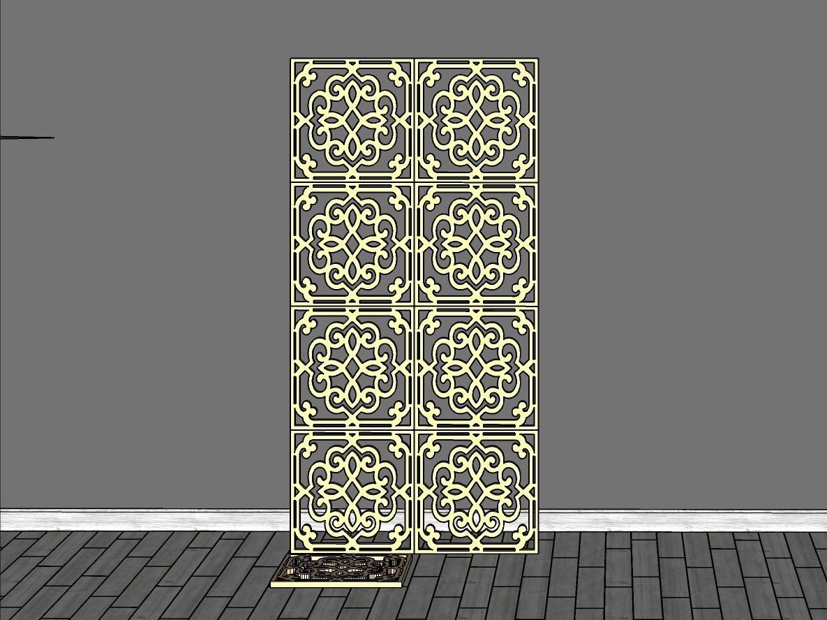 Decorative Panels Pack 5 3D Model Collection_14