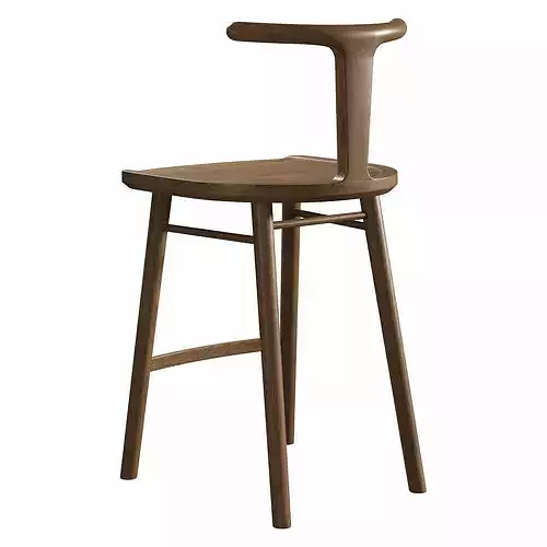Oxbend Stool 3D model 7