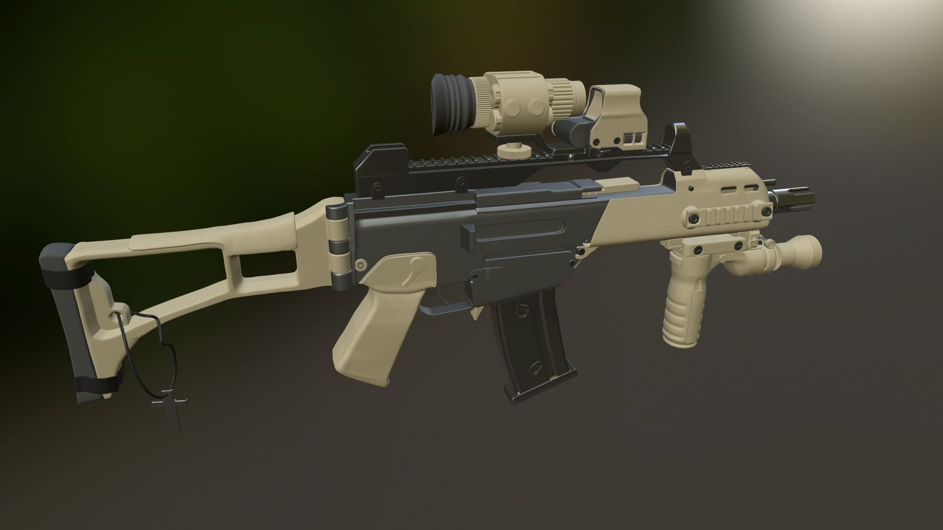 2016 Airsoft WE G39C Gun HIGHLY DETAILED 3D Model .obj .ma .mb