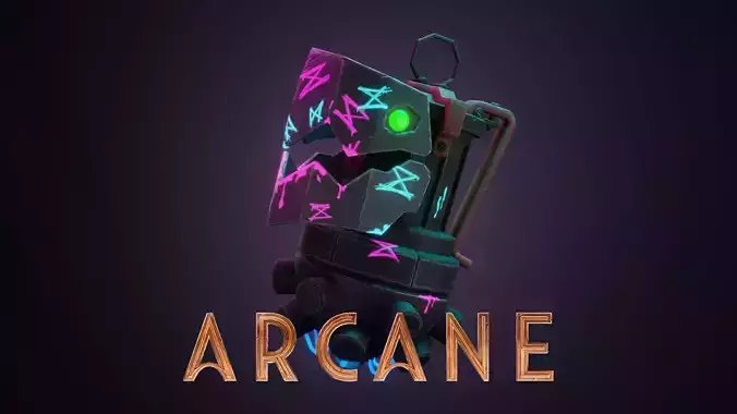 Arcane Jinx BOMB Grenade game-ready Low-poly 3D model