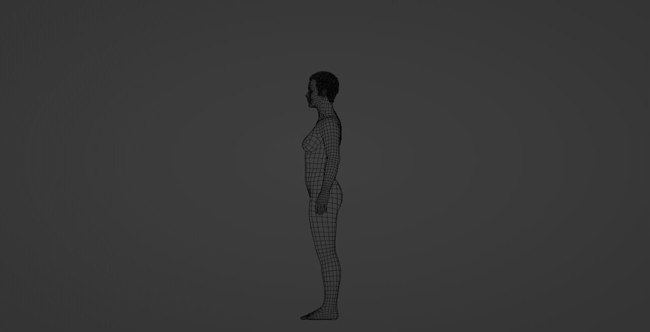 Short Blond Hair 3D model_16