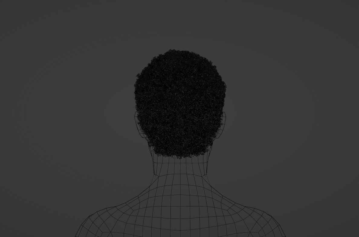 Short Blond Hair 3D model_11