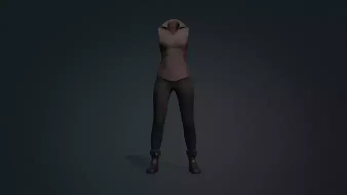 Female 05 - Fantasy Clothing Low-poly 3D model
