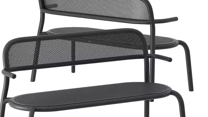 Fatboy toni bankski bench 3D model 7