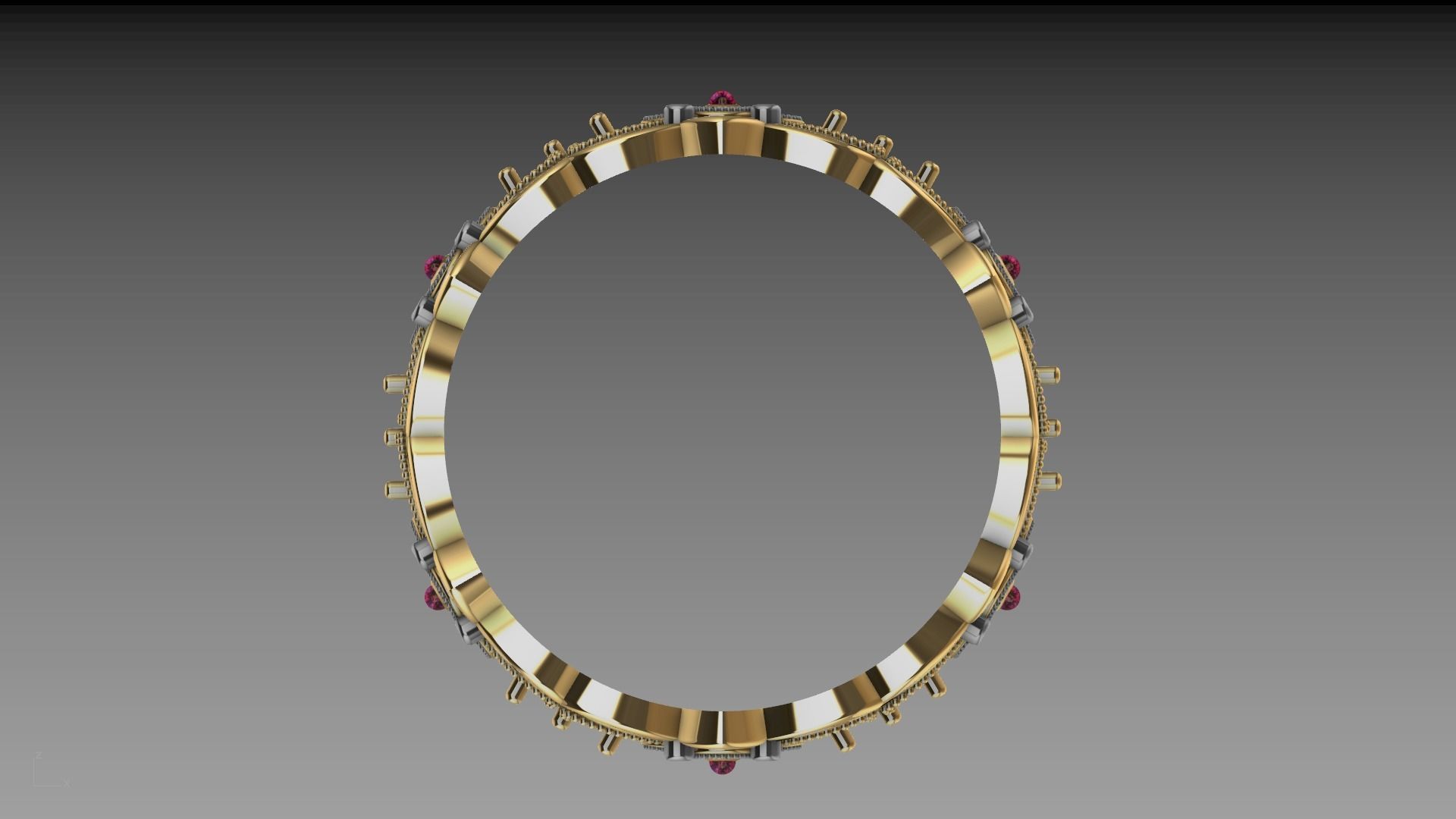 floral marquise ring stl verified  3D print model_24