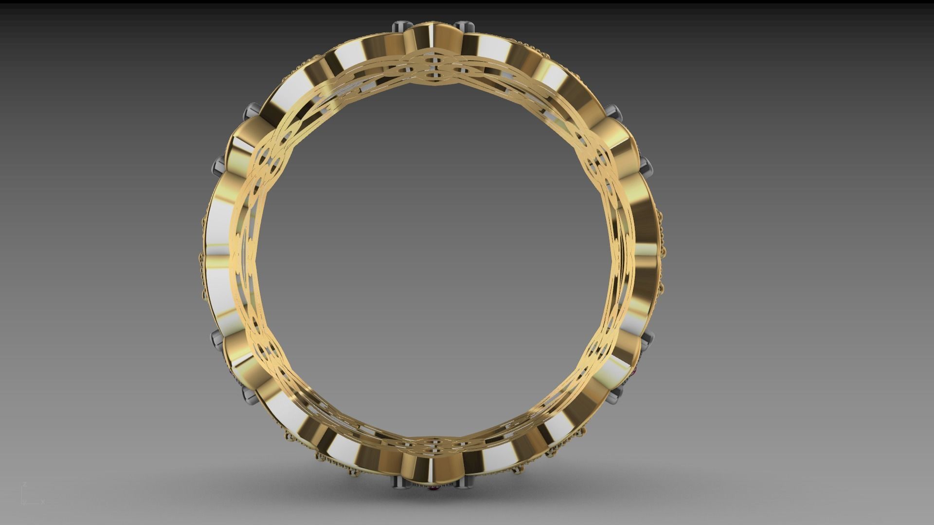 floral marquise ring stl verified  3D print model_6