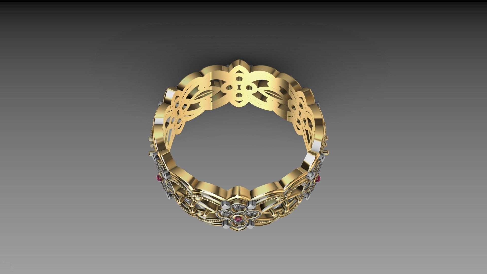 floral marquise ring stl verified  3D print model_18