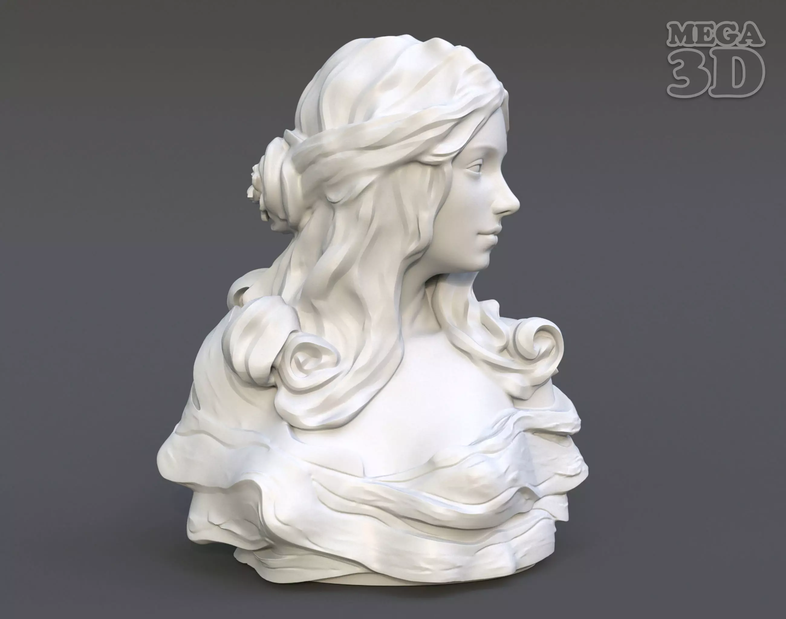 Female Bust Statue 220527 3D print model_0