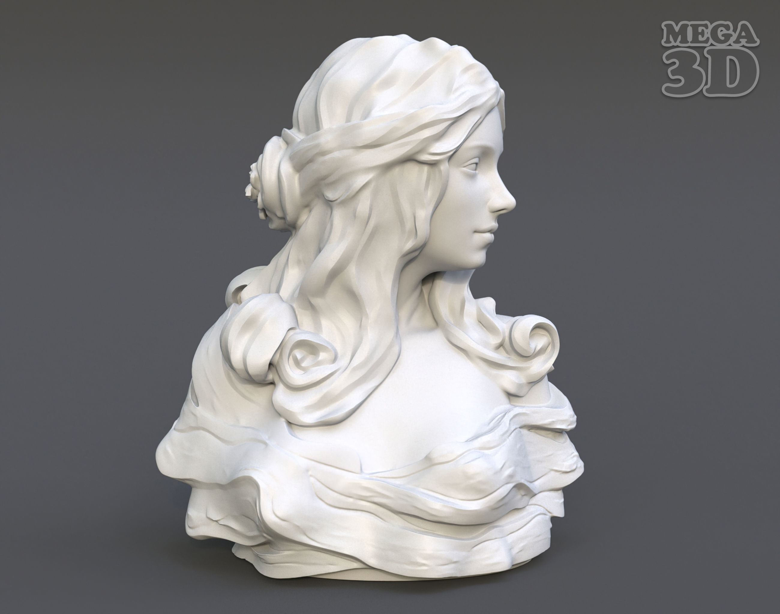 Female Bust Statue 220527 3D print model_0