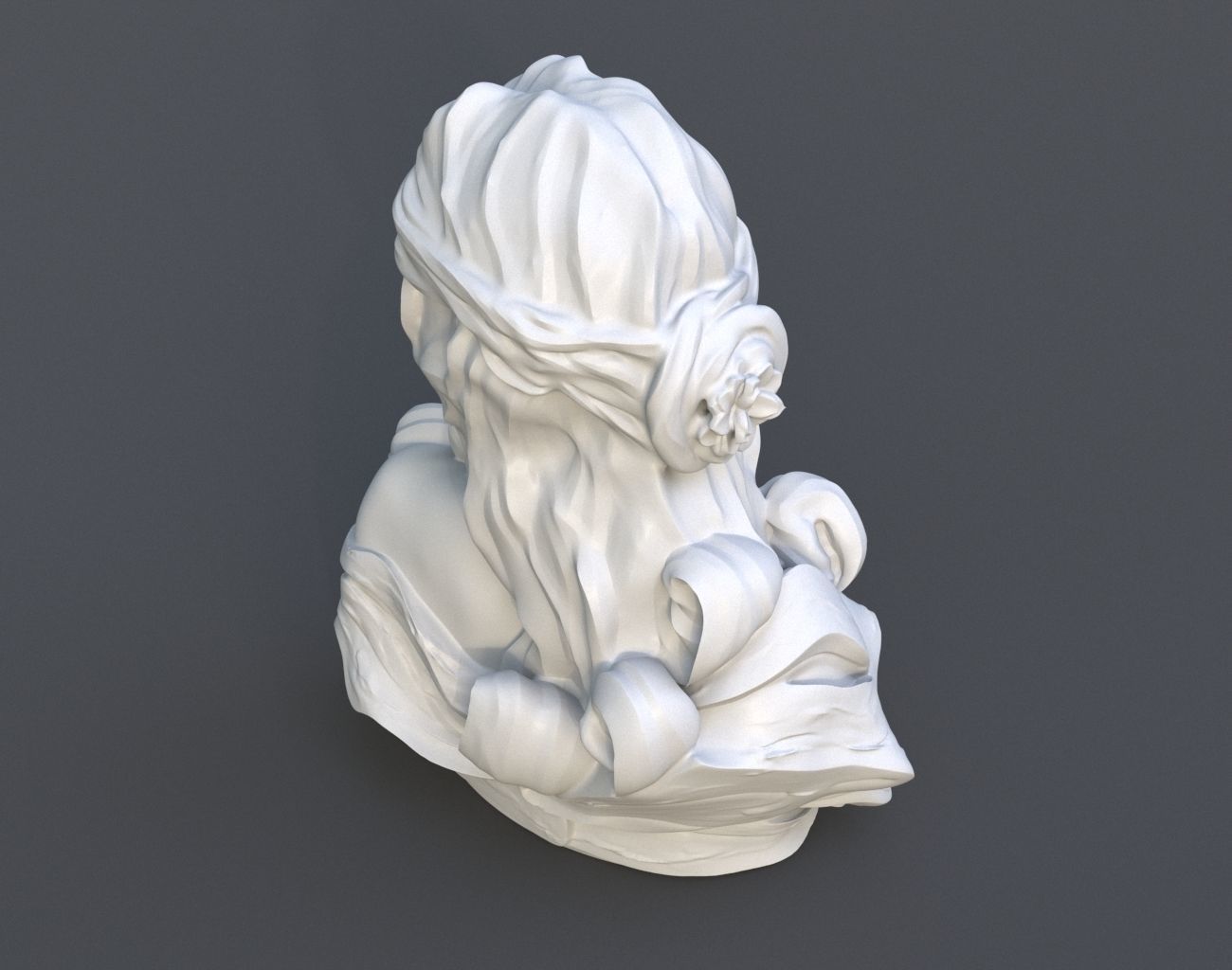 Female Bust Statue 220527 3D print model_15