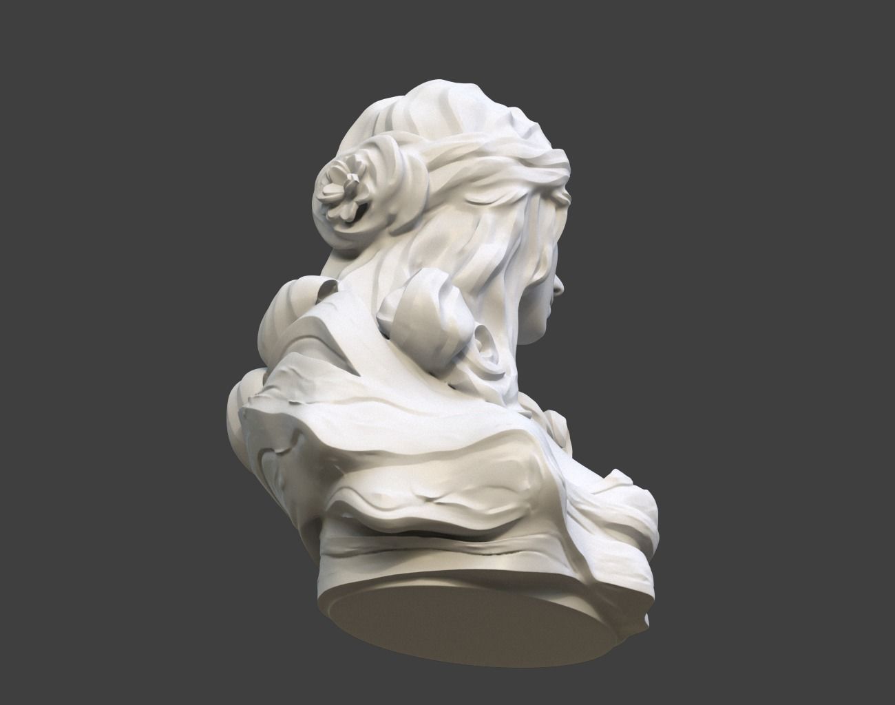 Female Bust Statue 220527 3D print model_21