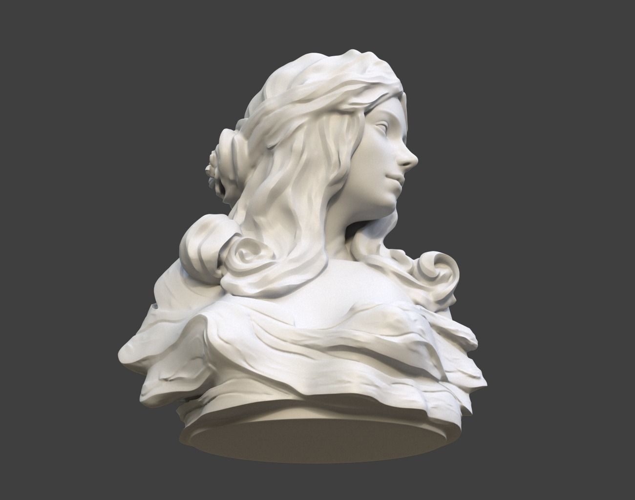 Female Bust Statue 220527 3D print model_17
