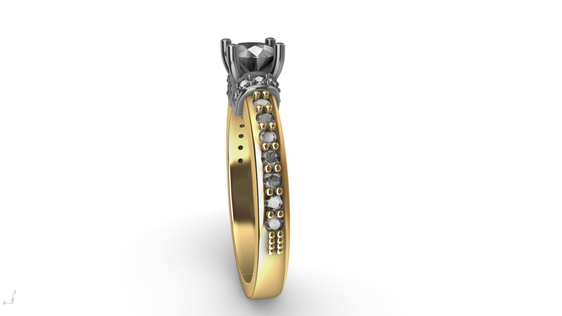 engagement ring stl verified  3D print model_19