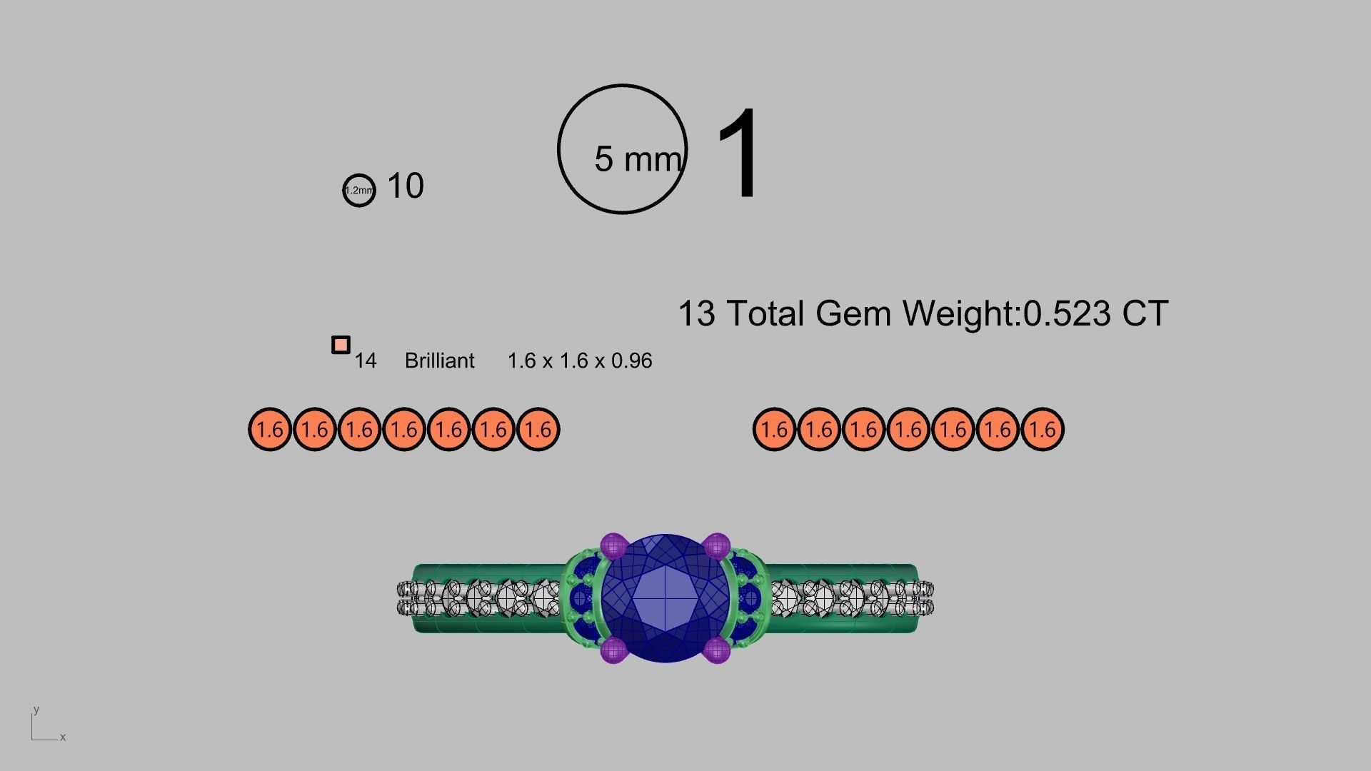 engagement ring stl verified  3D print model_17