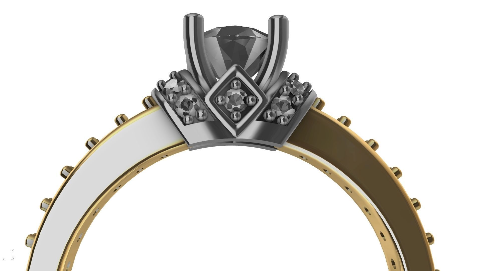 engagement ring stl verified  3D print model_39
