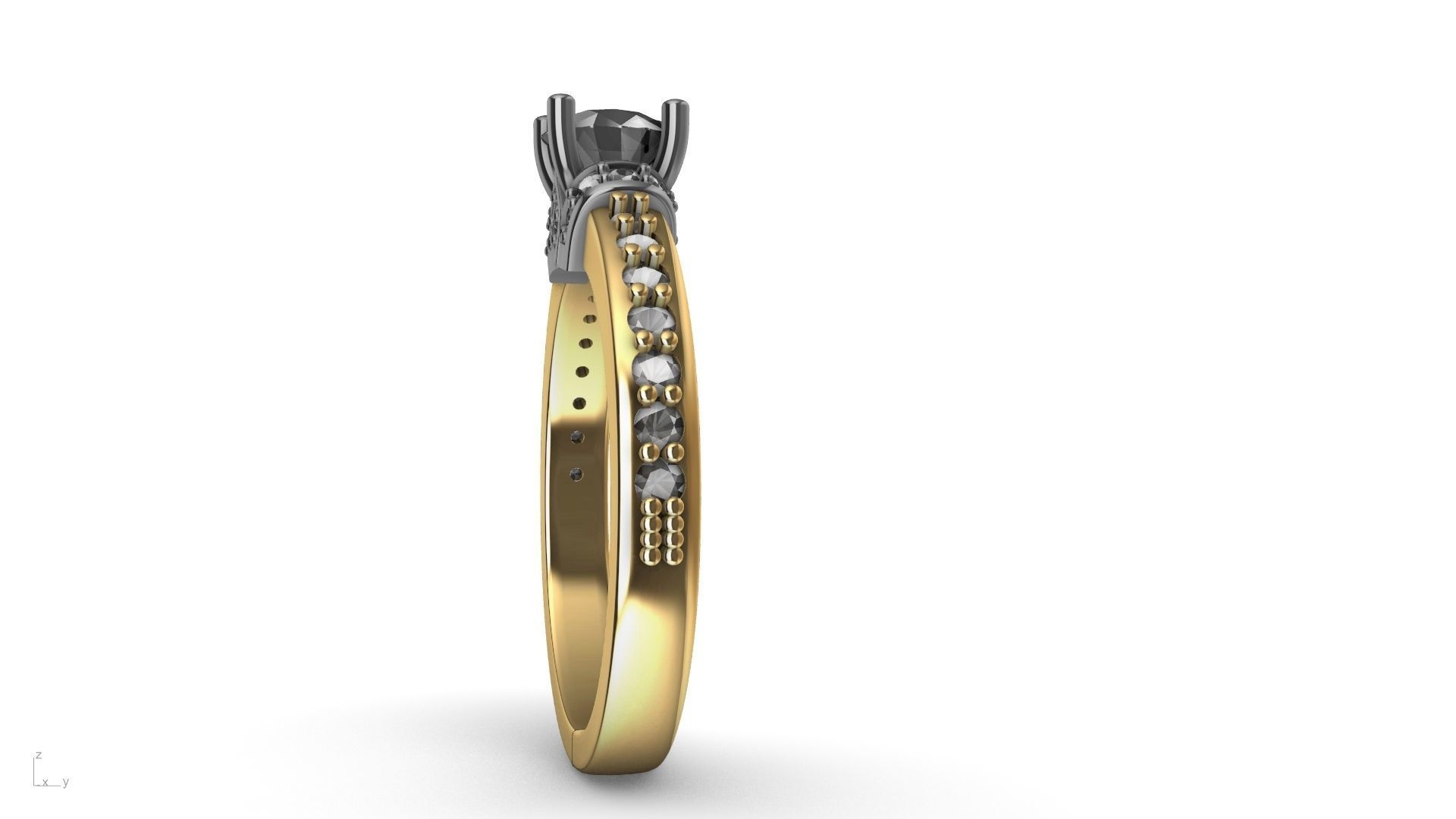 engagement ring stl verified  3D print model_37
