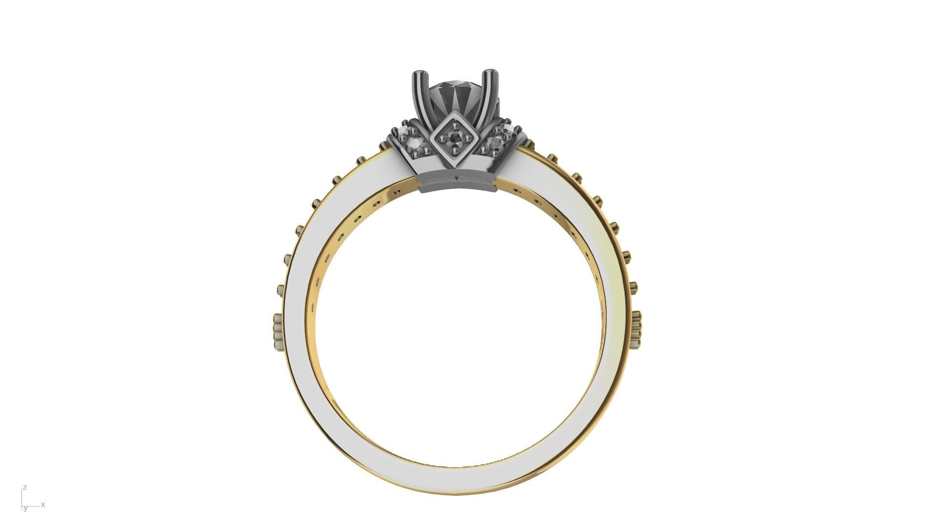 engagement ring stl verified  3D print model_11