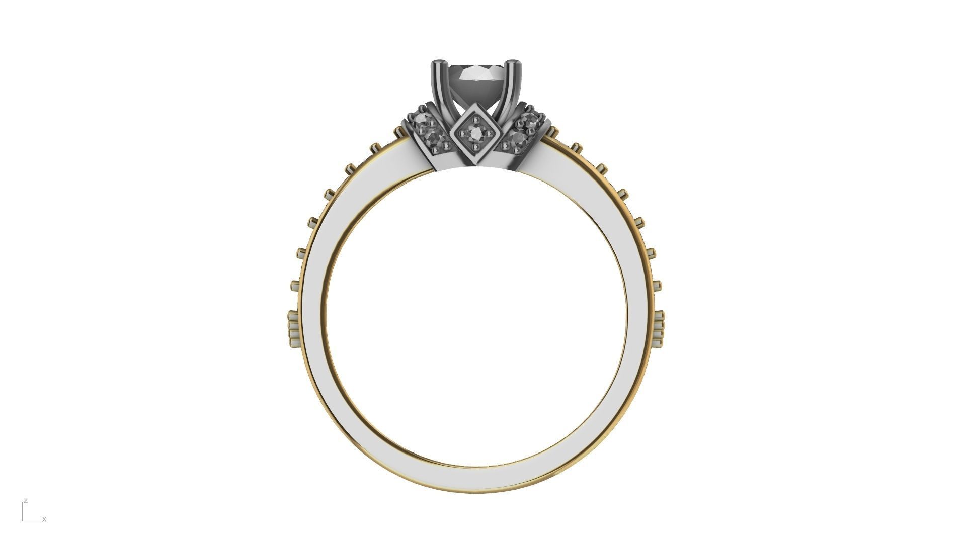 engagement ring stl verified  3D print model_34