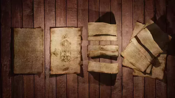 Stylize Paper Debris Low-poly