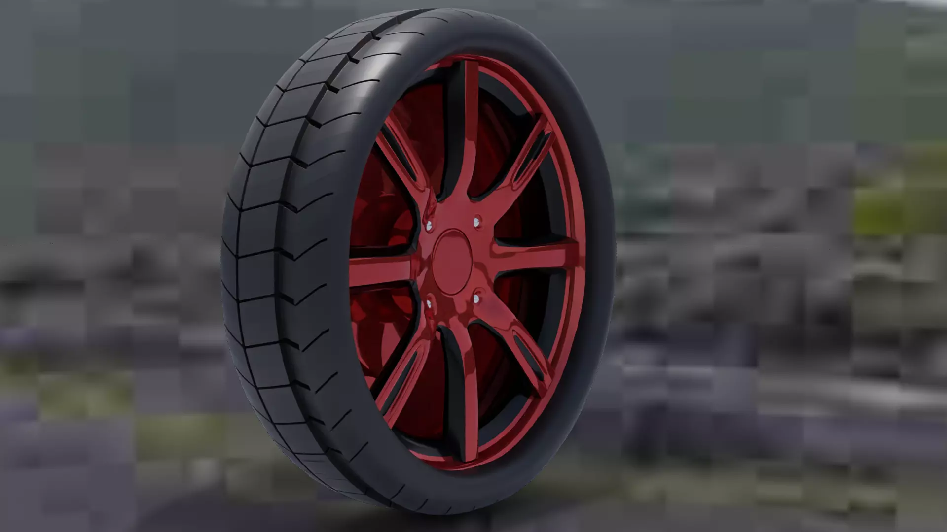 Tire And Rim Free 3D model