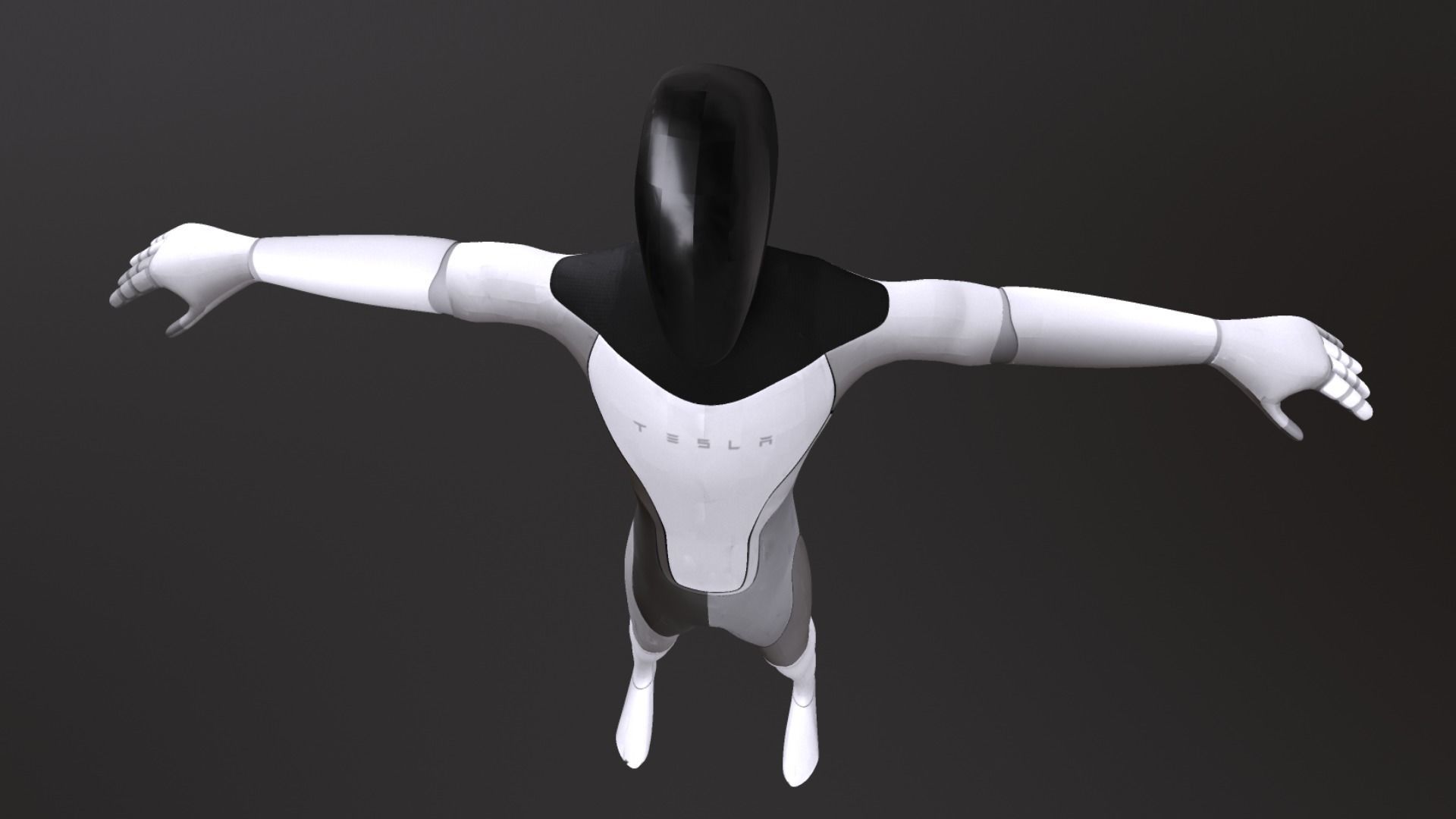 TESLA BOT CHARACTER PBR Low-poly 3D model_9
