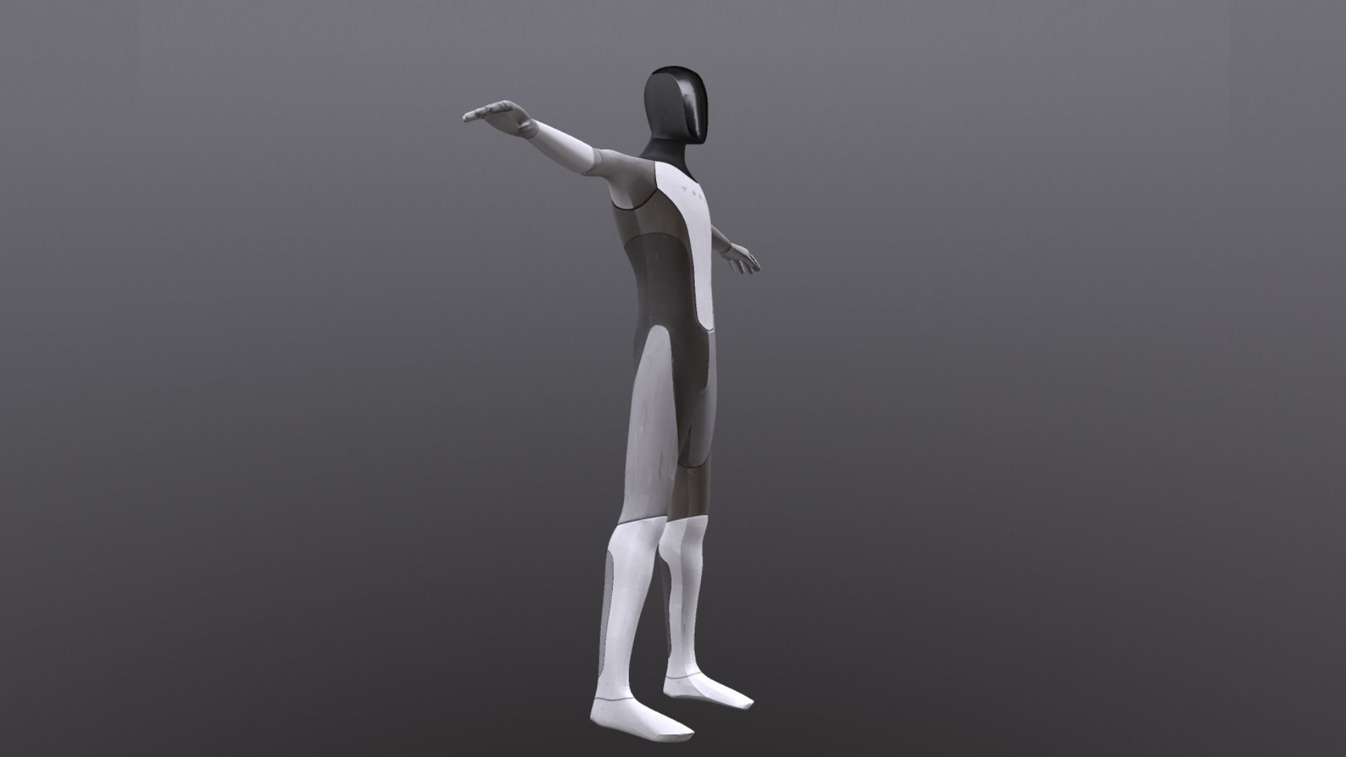 TESLA BOT CHARACTER PBR Low-poly 3D model_7