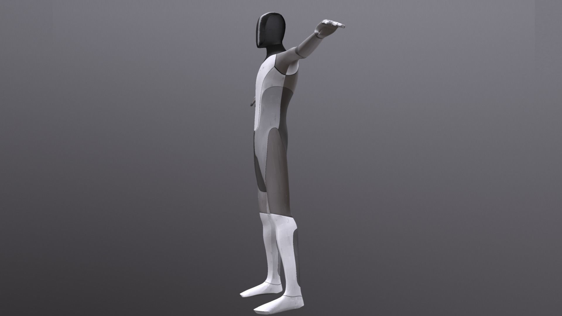 TESLA BOT CHARACTER PBR Low-poly 3D model_3