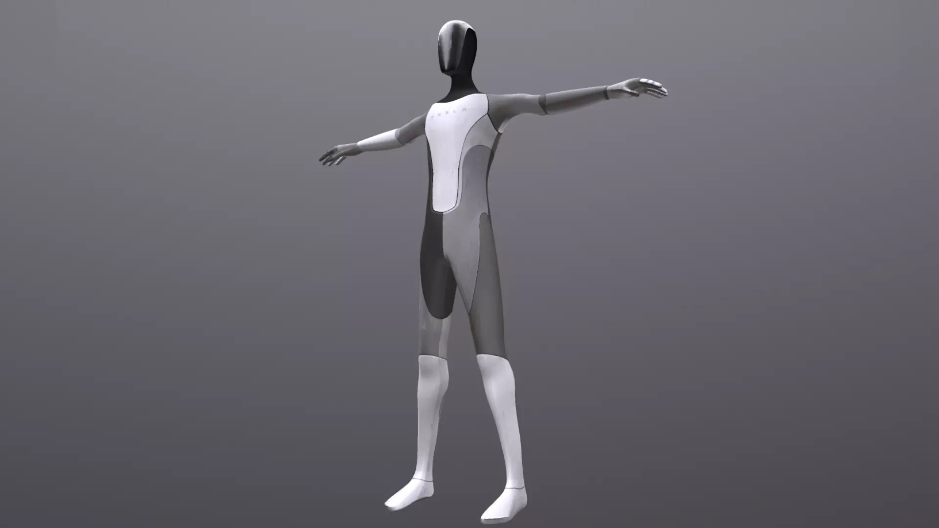 TESLA BOT CHARACTER PBR Low-poly 3D model_0