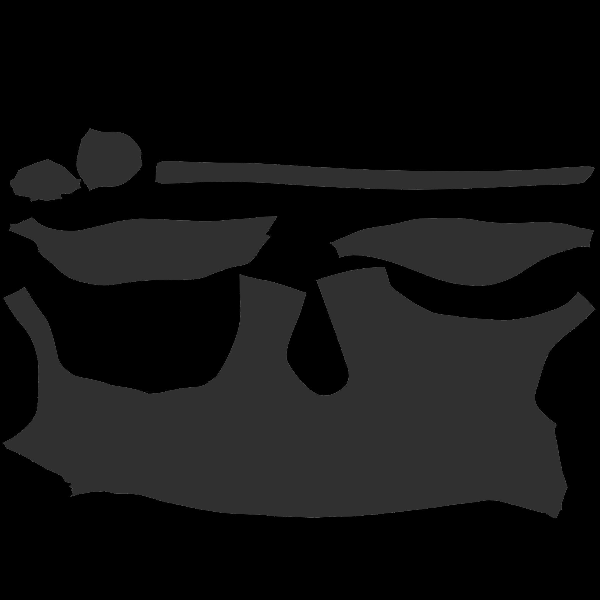 Off Shoulder Crop Tied T-shirt Low-poly 3D model_13