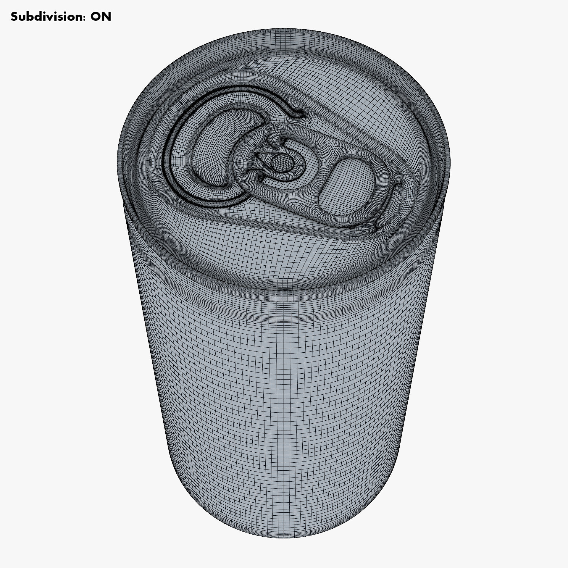 Aluminum Slim Can 180ml v 1 3D model_12