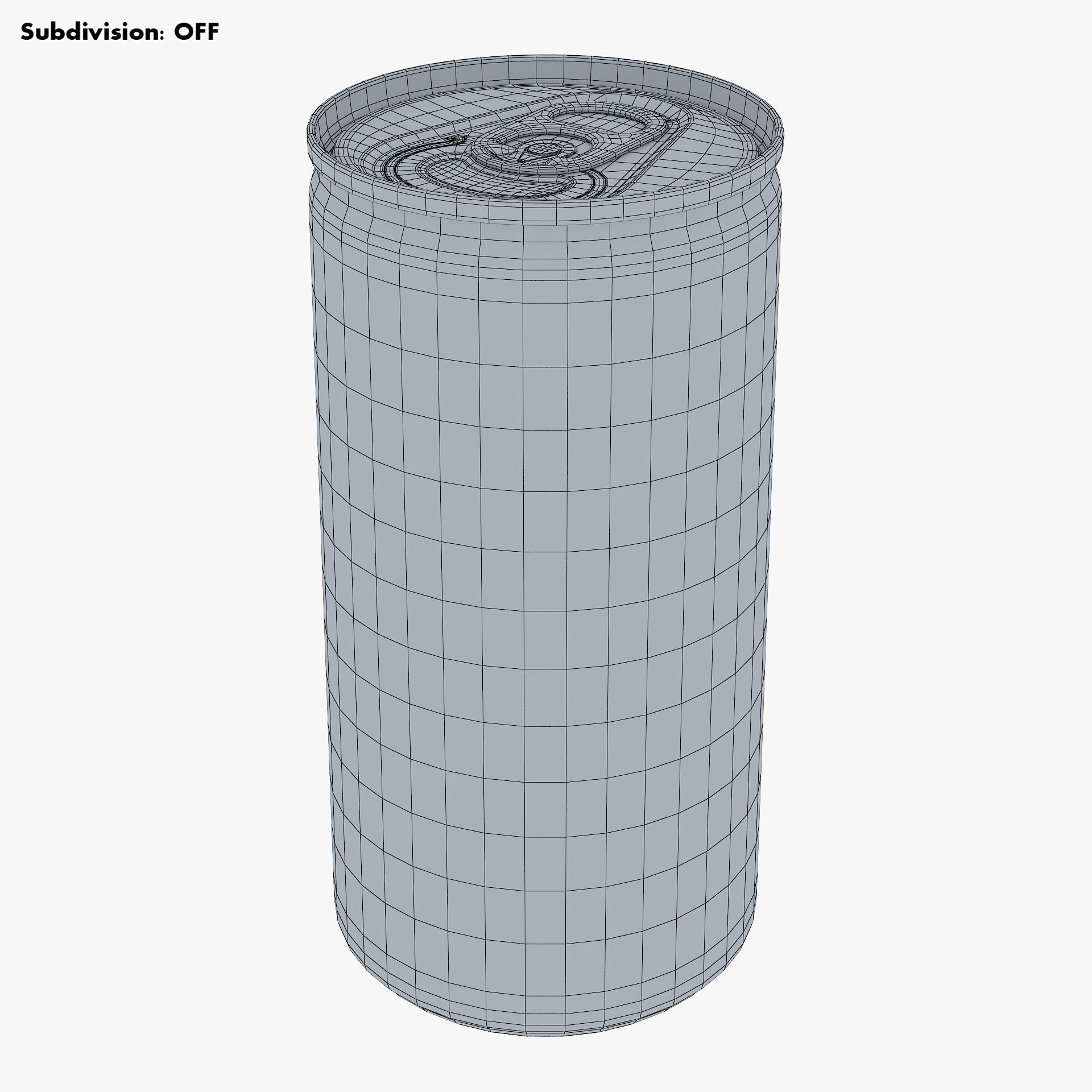 Aluminum Slim Can 180ml v 1 3D model_9