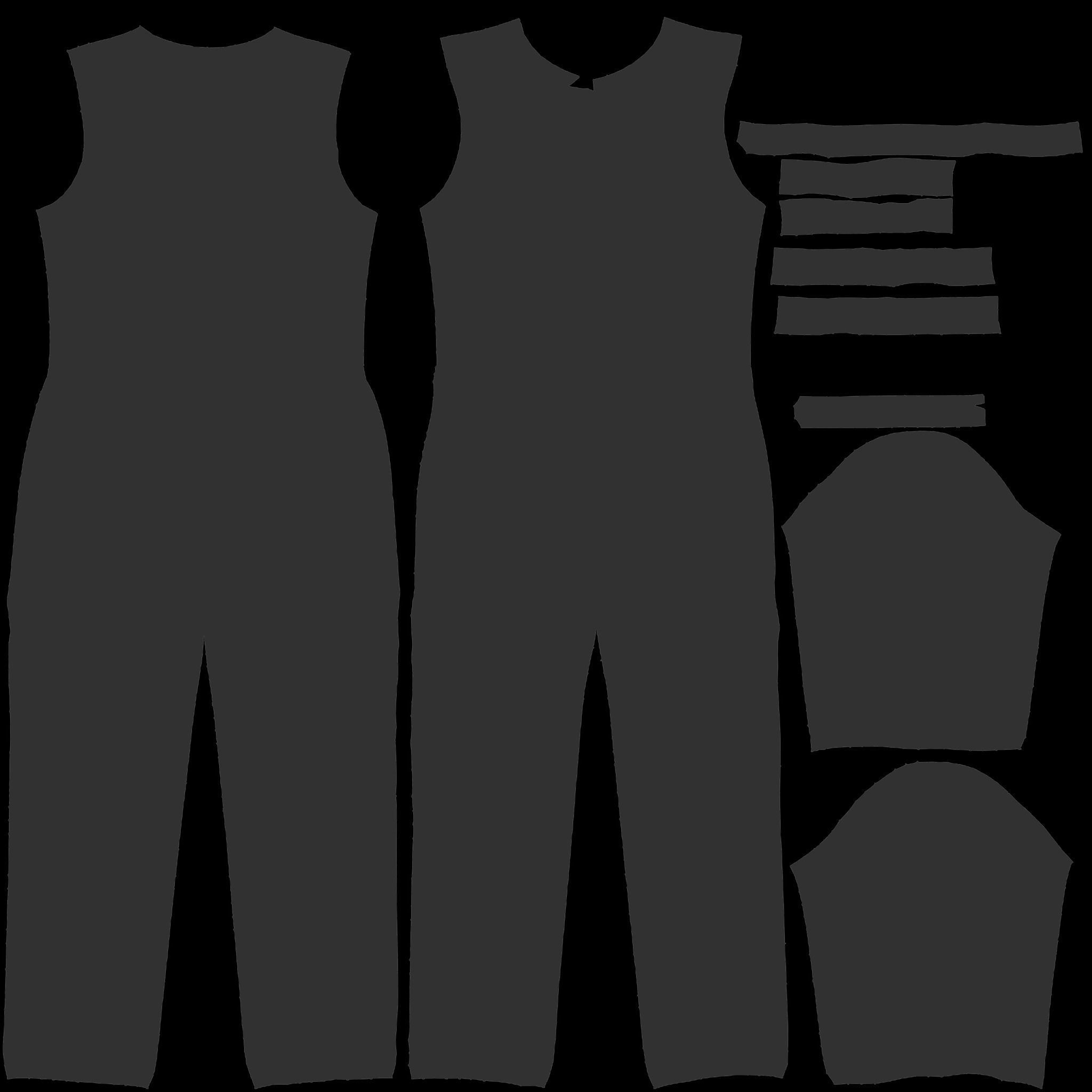 Female Racer Outfit Low-poly 3D model_11