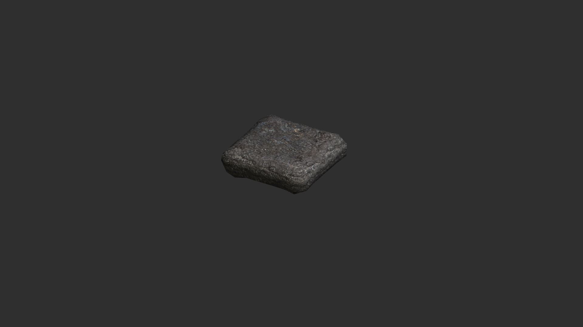 Stone Platforms Low-poly 3D model_9