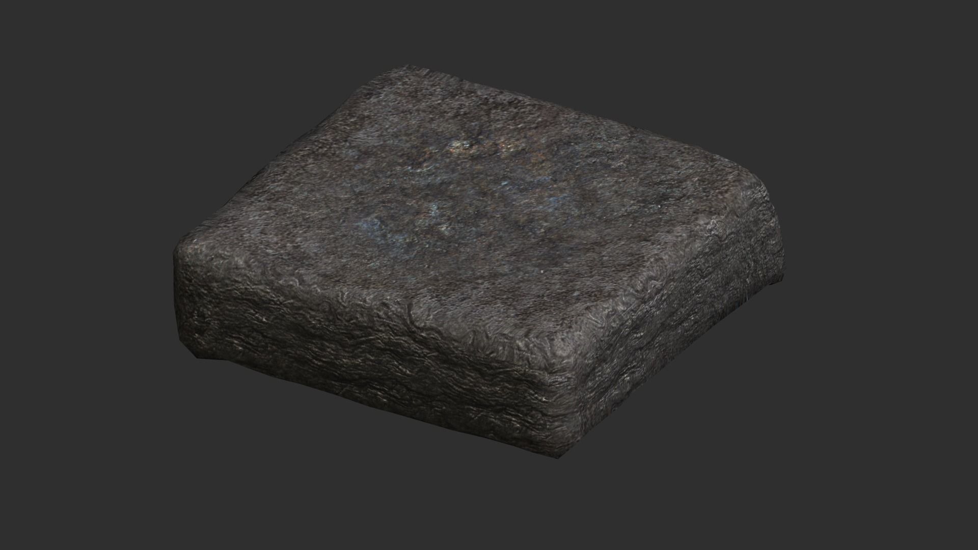 Stone Platforms Low-poly 3D model_4