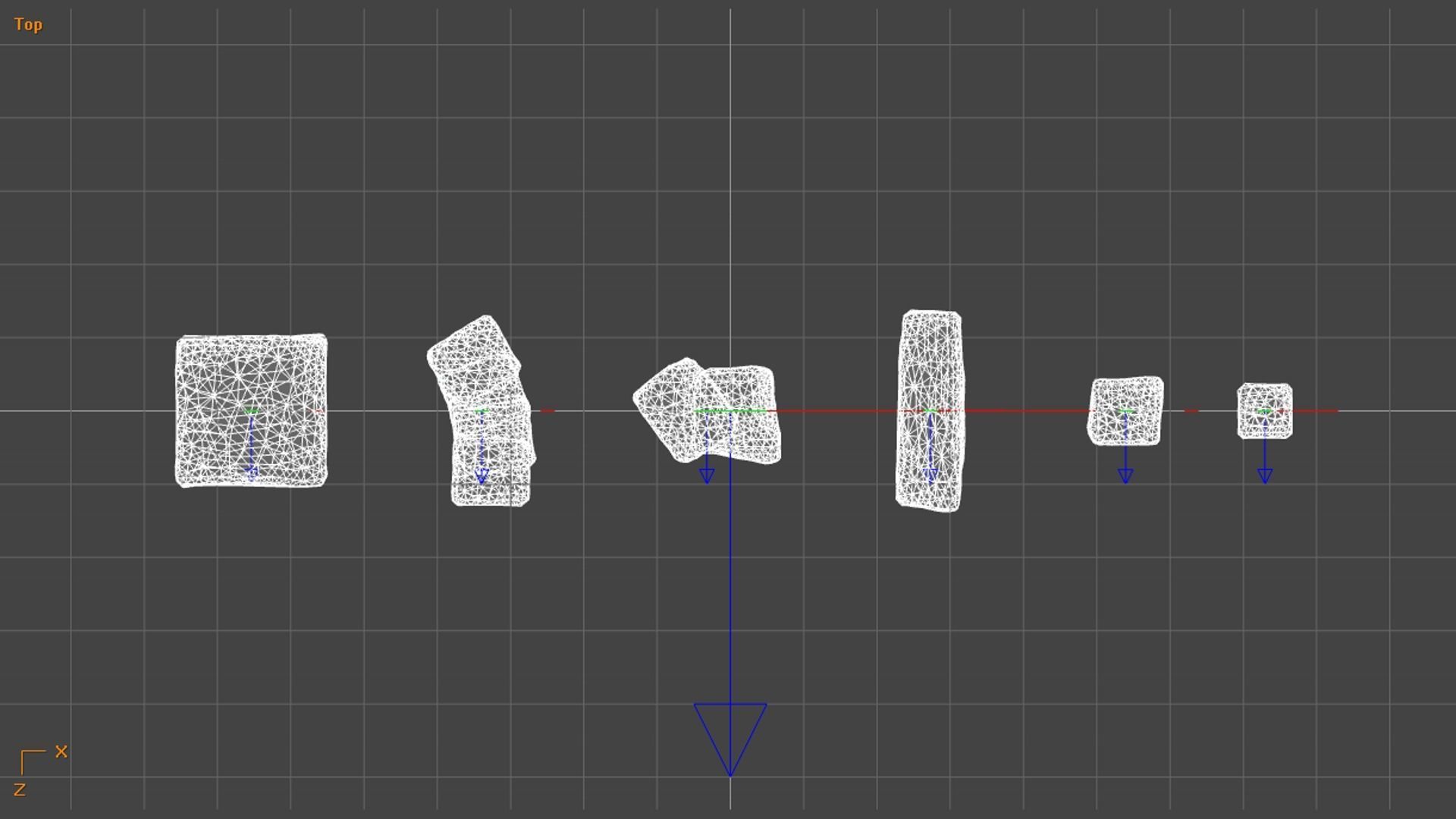 Stone Platforms Low-poly 3D model_16