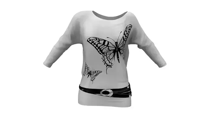 Batwing Tunic With Belt