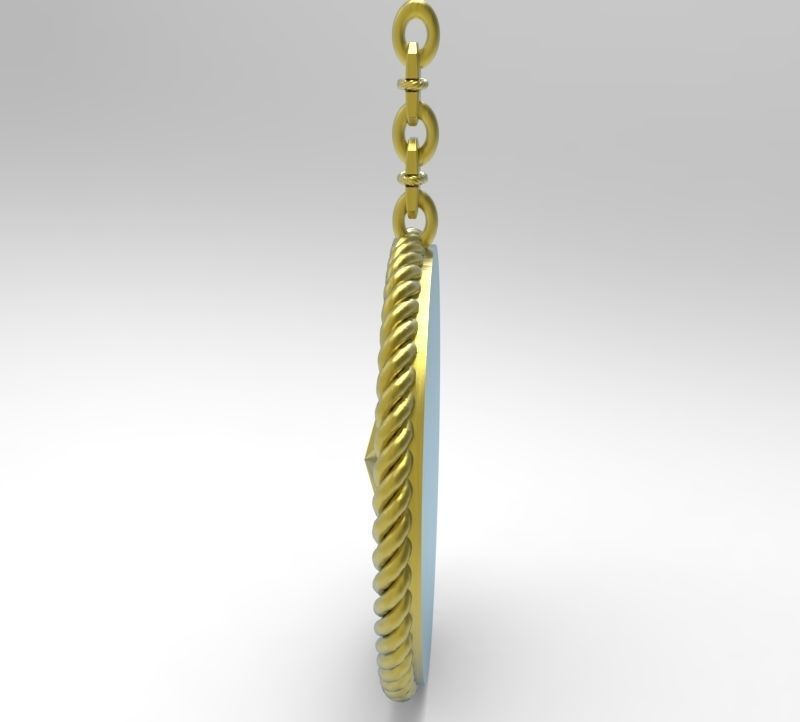 pendant Wind rose 3D print model_3