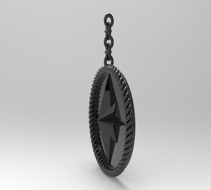 pendant Wind rose 3D print model_29