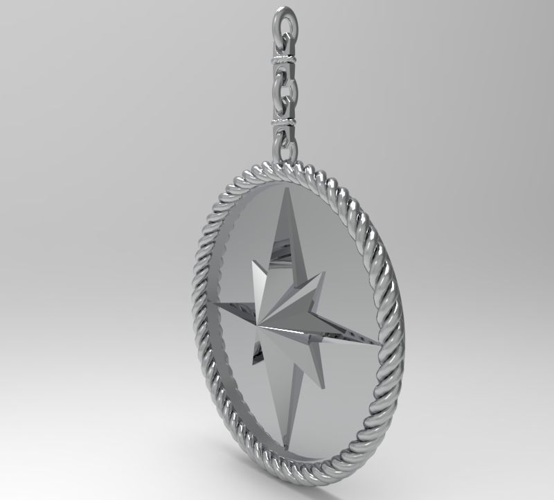 pendant Wind rose 3D print model_10