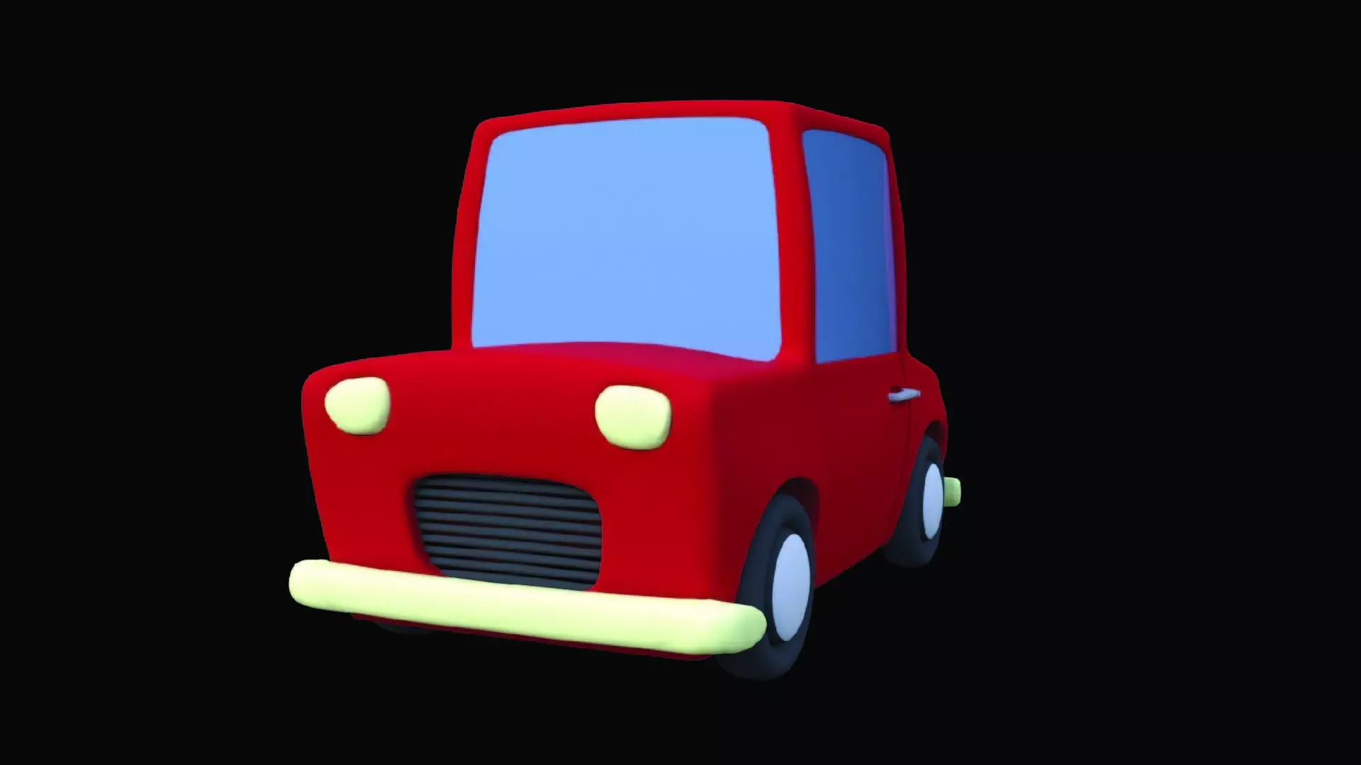 Cartoon Toy Car 3D model_0