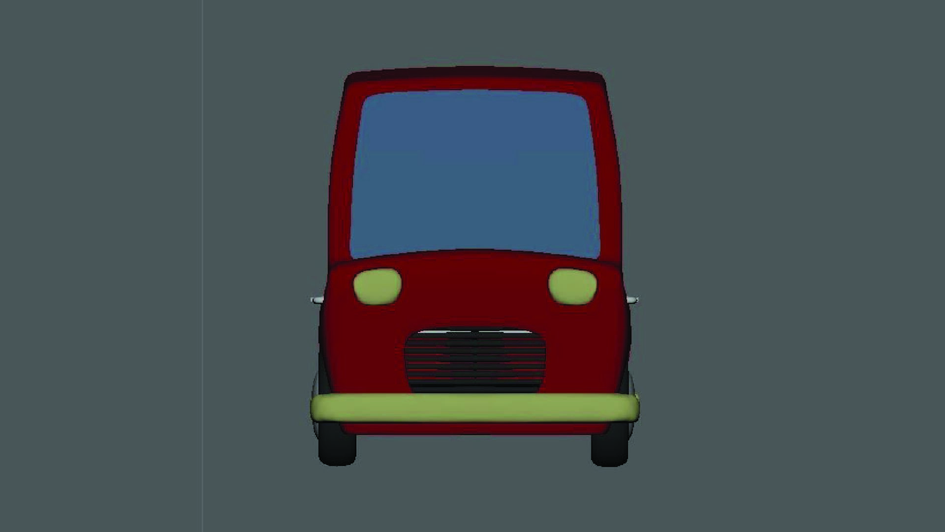 Cartoon Toy Car 3D model_1