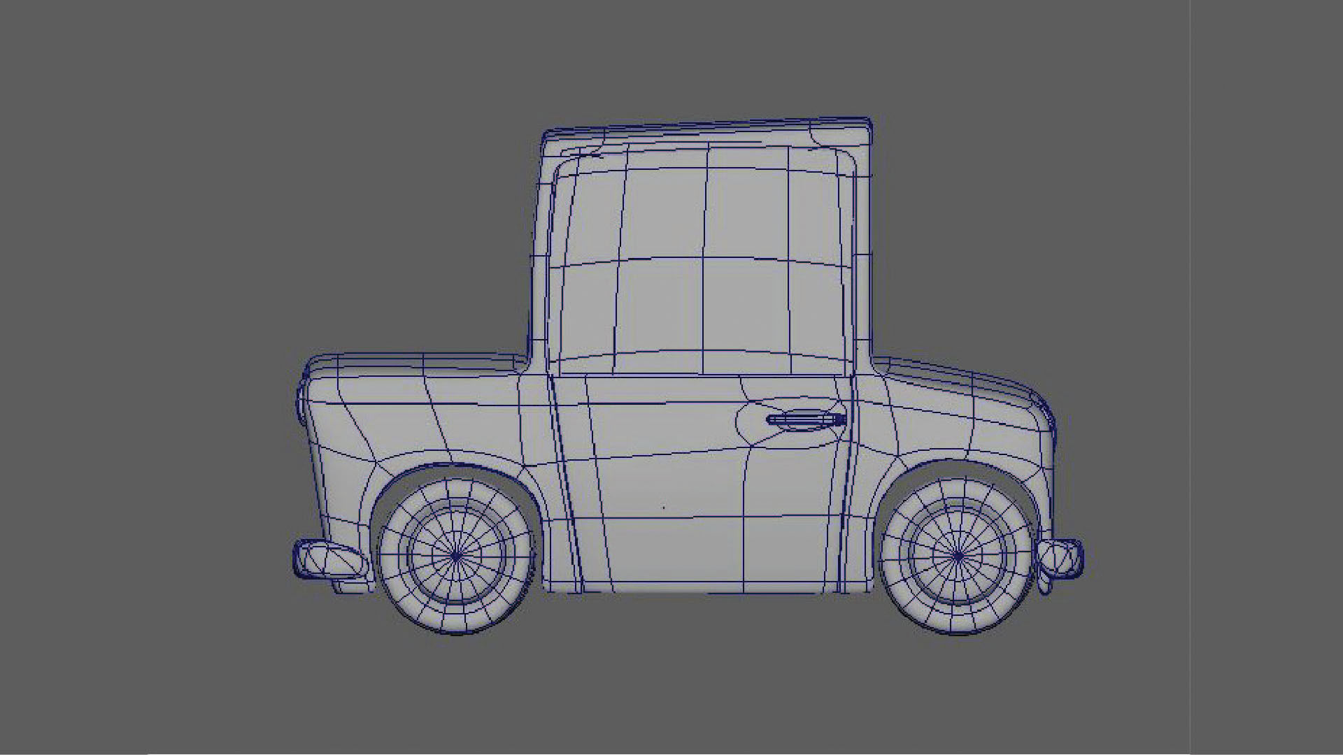 Cartoon Toy Car 3D model_7